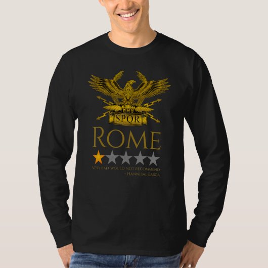 Carthage Hannibal Barca Ancient Rome Second pun T-shirt (Voorkant)