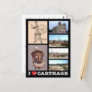 Carthage - Ik hou van - Tunesië - Briefkaart