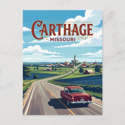 Carthage (Missouri) Briefkaart (Voorkant)