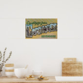 Carthage, Missouri - Grote letterscènes Poster (Keuken)