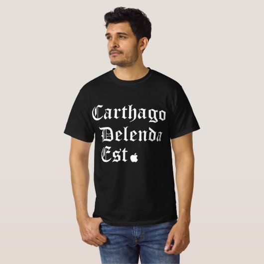 "Carthage Must Fall" - The Zuckerberg Statement T T-shirt (Voorkant volledig)