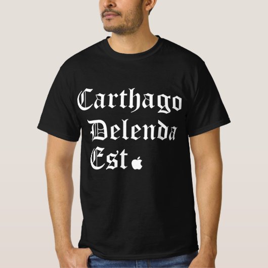 "Carthage Must Fall" - The Zuckerberg Statement T T-shirt (Voorkant)