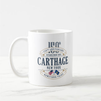 Carthage, New York, 150e Jubileum koffie Mok