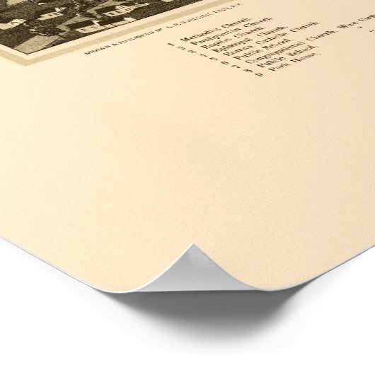 Carthage, NY Panoramic Map - 1888 Poster (Hoek)