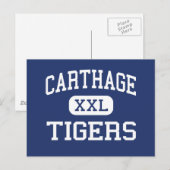 Carthage - Tigers - Junior - Carthage Missouri Briefkaart (Voorkant / Achterkant)