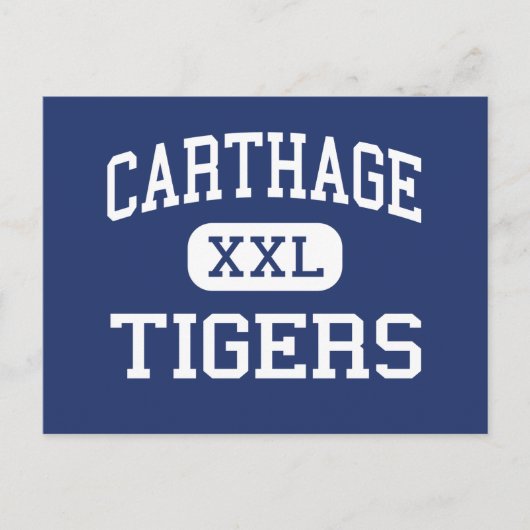 Carthage - Tigers - Junior - Carthage Missouri Briefkaart (Voorkant)
