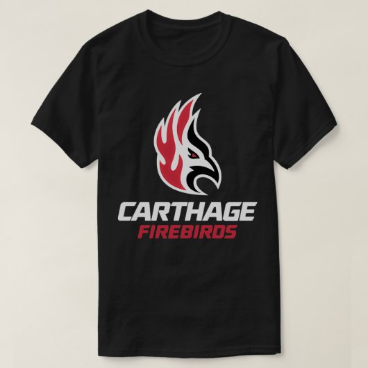 Carthage vuurvogels Athletics teams merch T-shirt (Design voorkant)