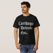 Carthago Delenda Est Carthage Must Be Destroyed T-shirt (Voorkant volledig)