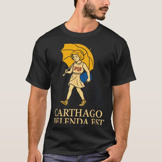 Carthago Delenda Est Funny Roman History Attire (s T-shirt (Voorkant)