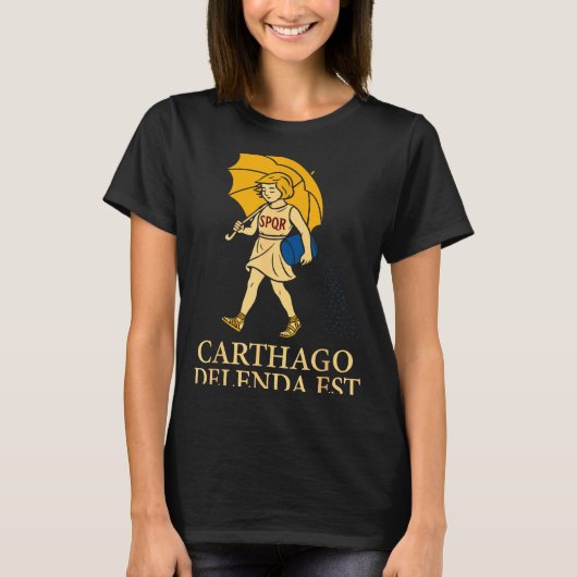 Carthago Delenda Est Funny Roman History Attire (s T-shirt (Voorkant)