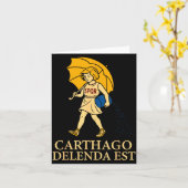 Carthago Delenda Est Grappige Romeinse Geschiedeni Kaart (Gele Bloem)