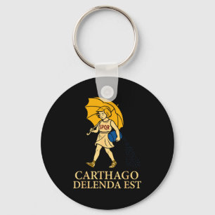 Carthago Delenda Est Grappige Romeinse Geschiedeni Sleutelhanger