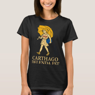 Carthago Delenda Est Grappige Romeinse Geschiedeni T-shirt