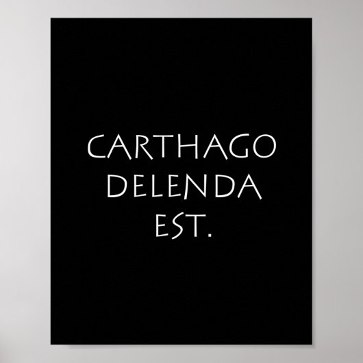 Carthago delenda est poster (Voorkant)