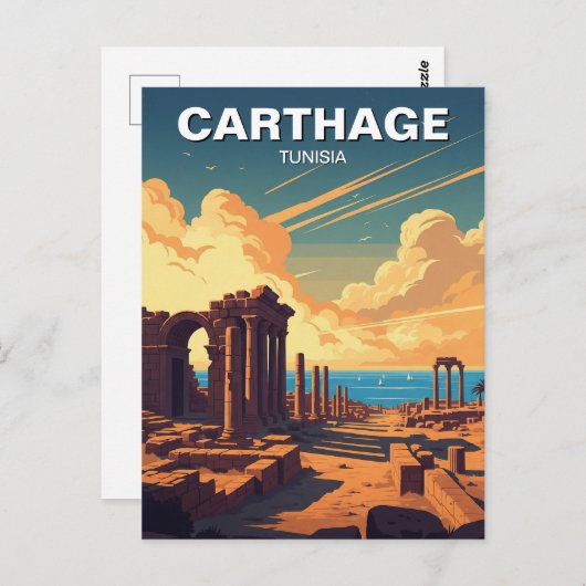 Carthago Tunesië Reizen Briefkaart (Voorkant / Achterkant)