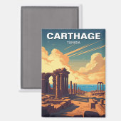 Carthago Tunesië Reizen Magneet (Voorkant / Achterkant)