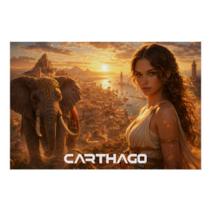 CARTHAGO - TUNIS PERFECT POSTER