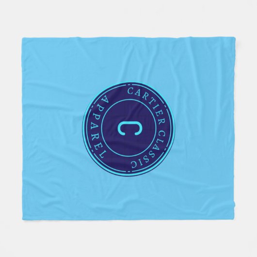 Cartier classic Signature Blanket Fleece Deken (Voorkant (Horizontaal))