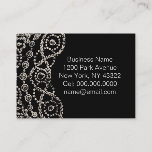 Cartier sieraden - Visitekaartje groot (Achterkant)