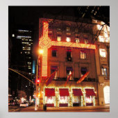 Cartier Store NYC kerstmis 2010 Canvas afdrukken Poster (Voorkant)
