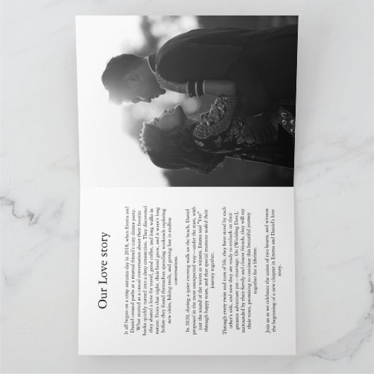 Cartões de Felicitações para Casamento Kaart (Binnen)