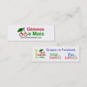 Cartões de Visita GM Mini Visitekaartje (Voorkant / Achterkant)