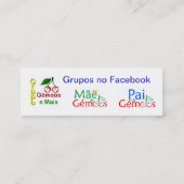 Cartões de Visita GM Mini Visitekaartje (Achterkant)