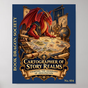 Cartograaf van Verhaalrijken Boek Draak Samenlev Poster