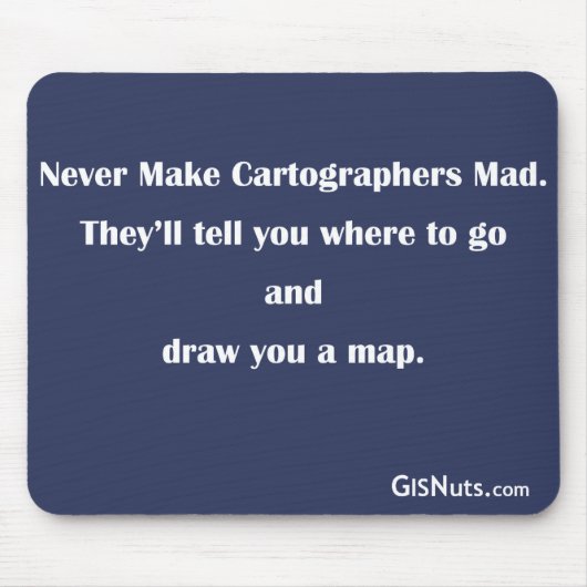 Cartografen Mad Mousepad Muismat (Voorkant)