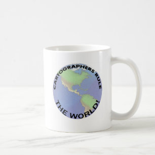 Cartografen regelen de wereld! koffiemok