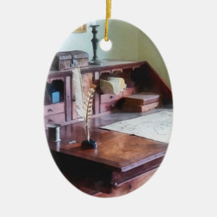 Cartografe's bureau keramisch ornament