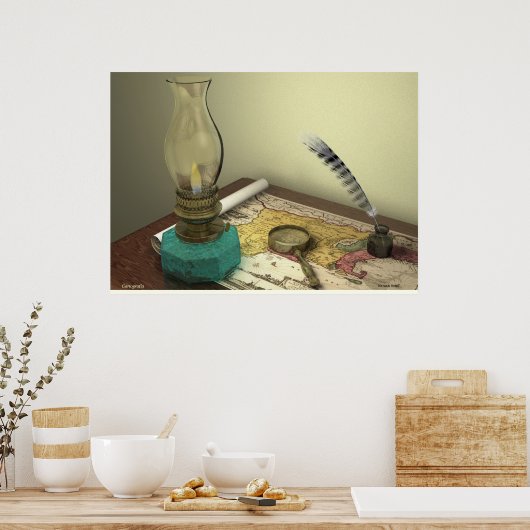 Cartografia Poster (Keuken)