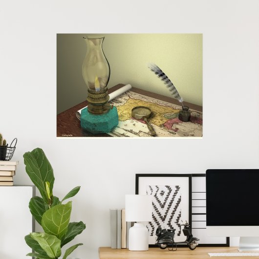 Cartografia Poster (Thuiskantoor)