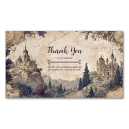 Cartografie Antiek Kaart Sprookje Magnetisch Visitekaartje