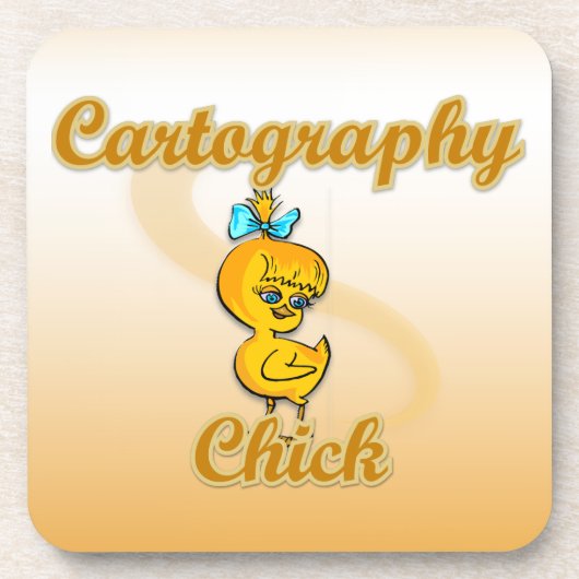Cartografie Chick Bier Onderzetter (Voorkant)