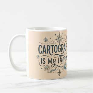 Cartografie is mijn therapie mok
