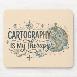 Cartografie is mijn therapie muismatten