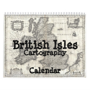 Cartografie-kalender van de Britse eilanden Kalender