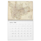 Cartografie-kalender van de Britse eilanden Kalender (Jan 2026)