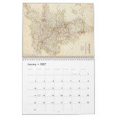 Cartografie-kalender van de Britse eilanden Kalender (Jan 2027)