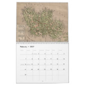 Cartografie-kalender van de Britse eilanden Kalender (Feb 2027)