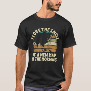 Cartografie Mapping Traveller Mapmaking Topografie T-shirt