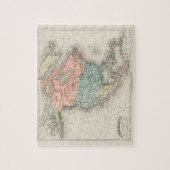  cartografische kaart van Noord-Amerika (1878) Legpuzzel (Verticaal)