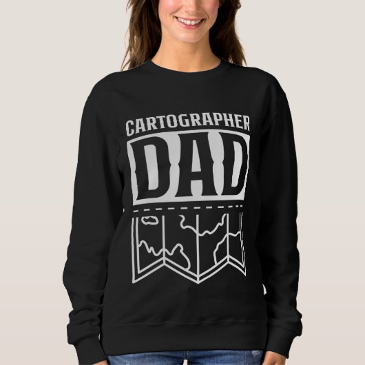 Cartographer Dad Mapmaking Job Cartographers Carto Trui (Voorkant)