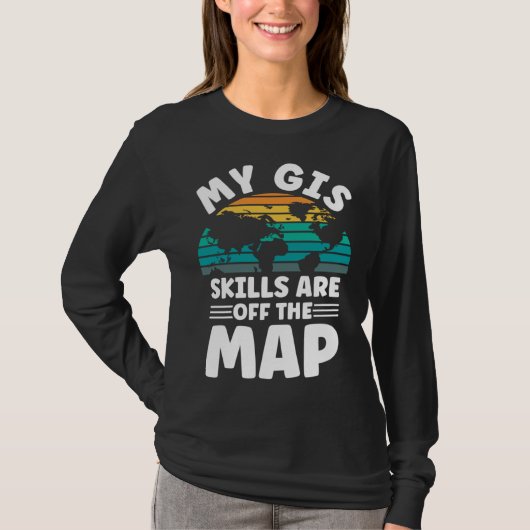 Cartography Topography Mapping Geographer T-shirt (Voorkant)