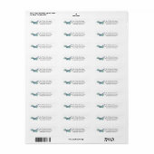 Carton Dragonfly Return Address Labkers Etiket (Full Sheet)