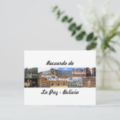 Carton postal recuerdo de La Paz Bolivia Briefkaart (Staand voorkant)