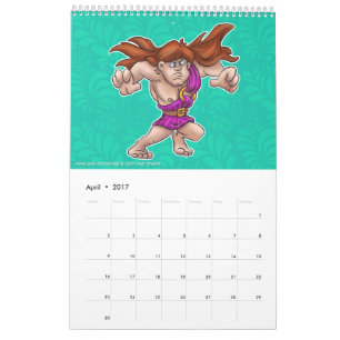 cartoon 2017 kalender JMG Studio