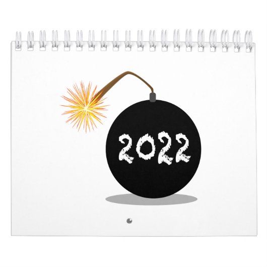 Cartoon 2022 New Years Bomb Kalender (Hoes)