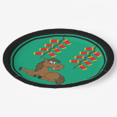 Cartoon 2026 Chinees Nieuwjaar Papieren Bordje (Gekanteld)